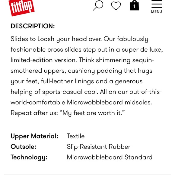 Limited Edition Fitflop Loosh Luxe Glitter Sandals - Picture 6 of 8